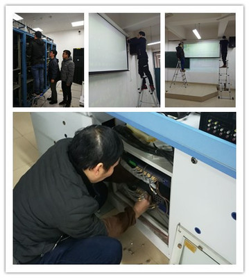 实验教学与网络信息中心开展期末教学设备与校园网络设备检修工作